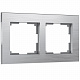 Рамка на 2 поста Werkel Aluminium W0021706 алюминий a050957