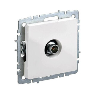 Розетка TV оконечная IEK Brite РТВ11-0-БрБ белый BR-A10-O-K01