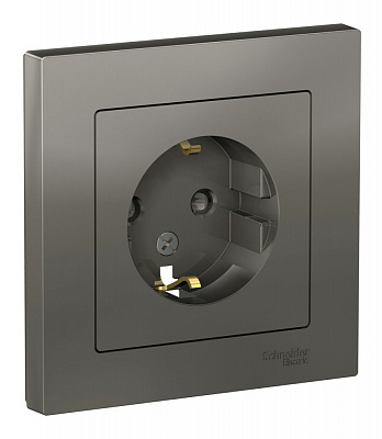 Розетка SE AtlasDesign сталь ATN000944