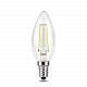 Лампа Gauss Filament Свеча 5W 420lm 2700К Е14 LED 103801105 (2 шт)
