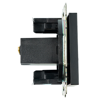 Розетка USB 2-местная (механизм), STEKKER Катрин GLS10-7115-05, 250B, 2,1А, черный