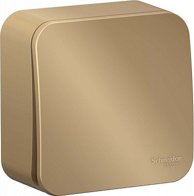 Выключатель одноклавишный SE Blanca с подсветкой титан BLNVA101104