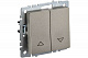Выключатель жалюзи IEK Brite ВС10-1-5-БрШ шампань BR-V15-0-10-K37