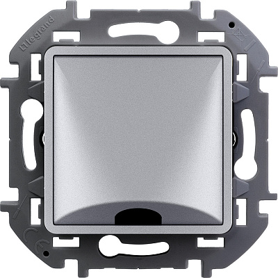 Вывод кабеля с зажимом для крепления алюминий Legrand Inspiria 673892