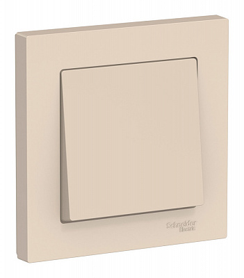 Выключатель одноклавишный SE AtlasDesign в сборе бежевый ATN000212