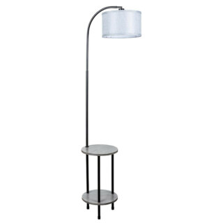 Торшер со столиком Arte Lamp Combo A4055PN-1BK