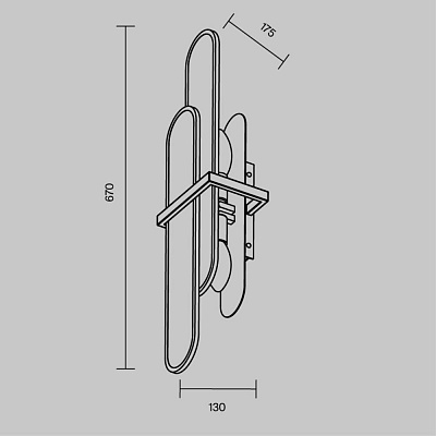 Настенный светильник Maytoni Marmo MOD099WL-02G1