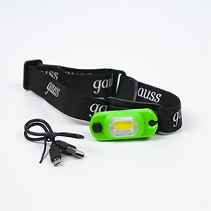 Фонарь налобный Gauss 3W 150lm Li-ion 300mAh LED GF408