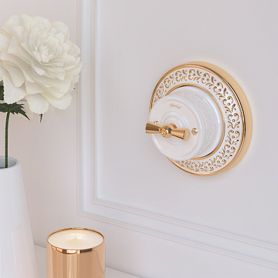 Переключатель одноклавишный Werkel W5612001 белый a051317