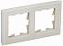 Рамка на 2 поста IEK Brite РУ-2-2-БрВа BR-M22-G-K10