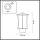 Уличный светильник Odeon Light Galen 4173/1B
