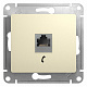 Розетка RJ11 бежевая SE Glossa GSL000281T