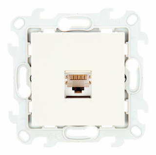 Розетка RJ45 кат,5е слоновая кость Simon 24 2410598-031