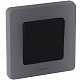 Выключатель одноклавишный антрацит Legrand Inspiria 673603