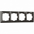 Рамка на 4 поста Werkel Snabb basic W0042007 коричневая a051295