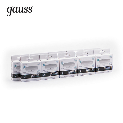 Лампа Gauss Elementary GX53 9W 680lm 4100K LED 83829 (12 шт)