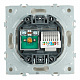 Розетка TV + компьютерная RJ-45 (механизм), STEKKER Эмили, RST00-5106-08, кашемир, soft touch