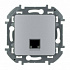 Розетка RJ45 с заземлением алюминий Legrand Inspiria 673832