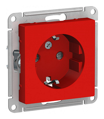Розетка SE AtlasDesign красный ATN002045