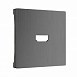 Накладка для розетки HDMI Werkel графит рифленый a050744