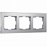 Рамка на 3 поста Werkel Aluminium W0031706 алюминий a050950