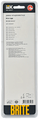 Рамка на 4 поста IEK Brite РУ-4-1-БрА BR-M42-M-K47