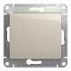 Выключатель одноклавишный SE Glossa молочный GSL000911