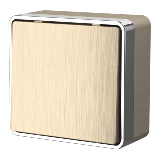 Выключатель одноклавишный шампань рифленый Werkel Gallant W5010010 209929