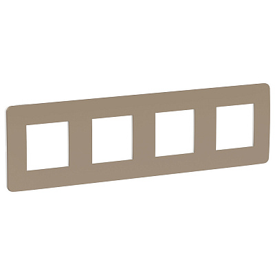 Рамка на 4 поста песочный SE Unica Studio NU280826