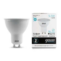 Лампа Gauss Elementary MR16 5.5W 450lm 4100К GU10 LED  13626 (15 шт)