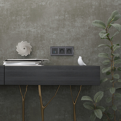 Рамка на 3 поста Werkel Diamant W0031208 черная a051446