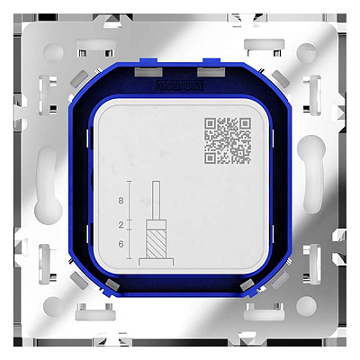 Розетка телевизионная встраиваемая VOLTUM S70 оконечная TV+SAT, (кашемир) VLS060403