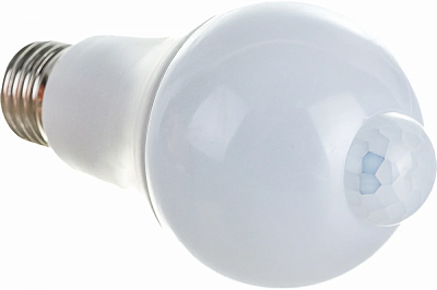 Лампа светодиоидная с датчиком освещенности и движения LED-A60-12W 4000K E27 PS+MS Uniel UL-00005713 PLS10WH матовая