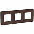 Рамка на 3 поста шоколад SE Unica Studio NU280617