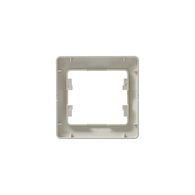 Рамка для розетки на 1 пост бежевая SE Glossa GSL000201