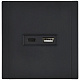 Розетка USB A+C 3,1А IEK FORTE&PIANO FP150M FP-U22-D31-M-K02 металл черный