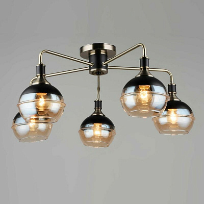 Потолочная люстра Sfera Sveta 1695/5 AB+BK