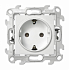 Розетка с/з белая Simon 24 2420434-030