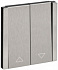 Выключатель жалюзи 10А IEK FORTE&PIANO FP711M FP-V15-0-10-1-M-K50 металл никель
