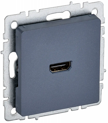 Розетка HDMI IEK Brite РHDMI-0-БрМ маренго BR-H10-K35
