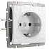 Розетка с заземлением и шторками Werkel Hammer W1271101 белая a052020