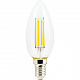 Лампа Ecola свеча 6Вт Е14 2700К filament Premium N4QW60ELC
