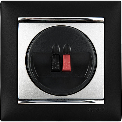 Рамка на 1 пост черная Legrand Valena Classic 770391