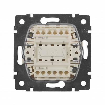 Выключатель двухклавишный бежевый Legrand Valena Classic 774305