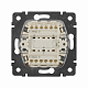 Выключатель двухклавишный бежевый Legrand Valena Classic 774305