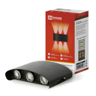 Уличный светодиодный светильник  IN HOME ДБУ TWIN-8B 8Вт 3000К IP65 4690612051963