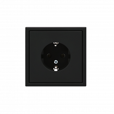 Розетка ArtGallery 16А с заземлением механизм карбон Schneider Electric GAL001043