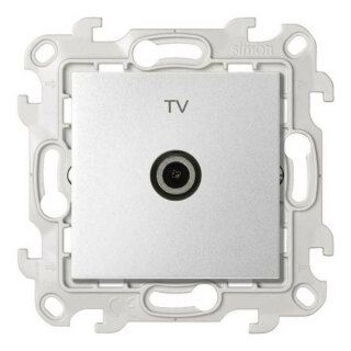 Розетка TV Simon 24 Harmonie алюминий 2450477-033