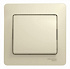 Выключатель одноклавишный SE Glossa в сборе бежевый GSL000212