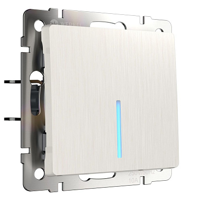 Выключатель одноклавишный с подсветкой Werkel W1110113 перламутровый a051177